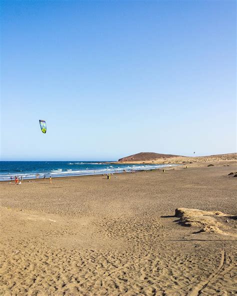 This is Playa de El Médano one of the most beautiful beaches in