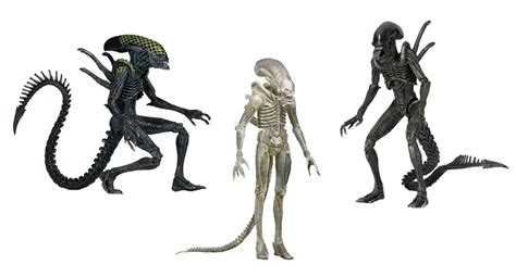 NECA Aliens Series 7 AVP Alien VS. Predator Warrior Grid Xenomorph Translucent Prototype Suit ...