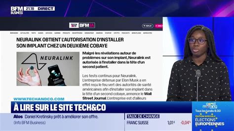 À lire sur le site Tech Co Neuralink obtient lautorisation d