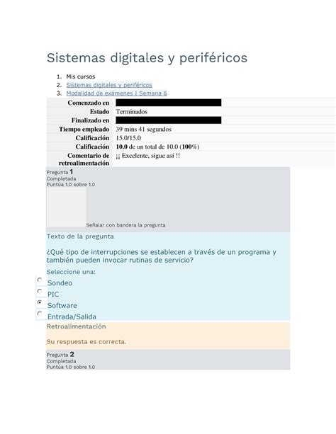 Examen Semana Sistemas Digitales Y Perifericos Sistemas Digitales