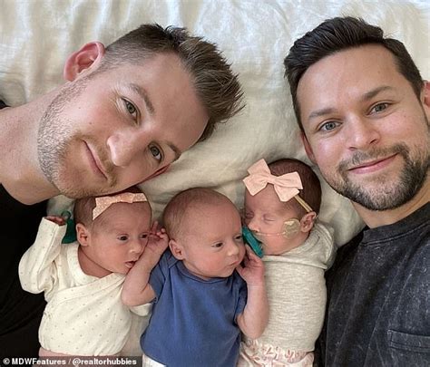 Gay Couple Welcome Triplets After Spending Thousands On Surrogacy Daily Mail Online