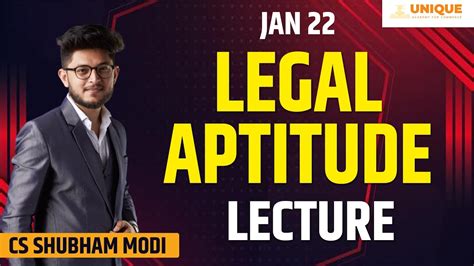 Free Cseet Jan Legal Aptitude Lecture Cs Shubham Modi Youtube