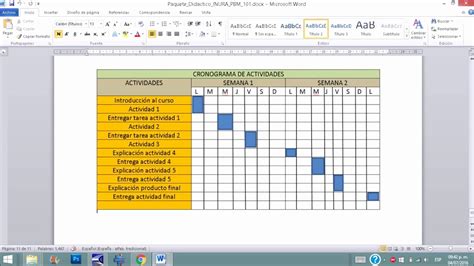 Formato De Cronograma De Actividades En Excel Aprender Excel Keski