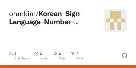 GitHub - orankim/Korean-Sign-Language-Number-Classifier