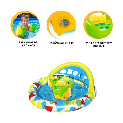 Ripley FLOTADOR INFANTIL DURABLE FORMA DE DINOSAURIO 56664NP