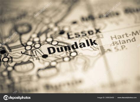 Dundalk Maryland Usa Geography Map Stock Photo By