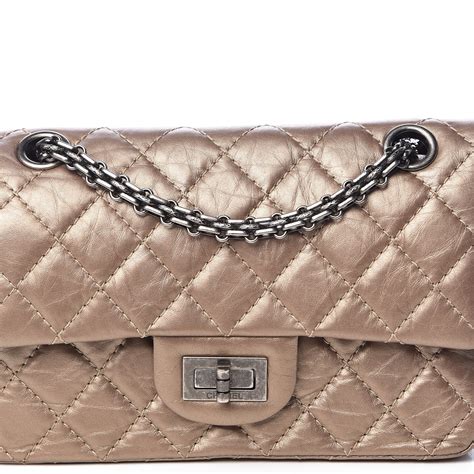 Chanel Metallic Calfskin Quilted Reissue Flap Gold