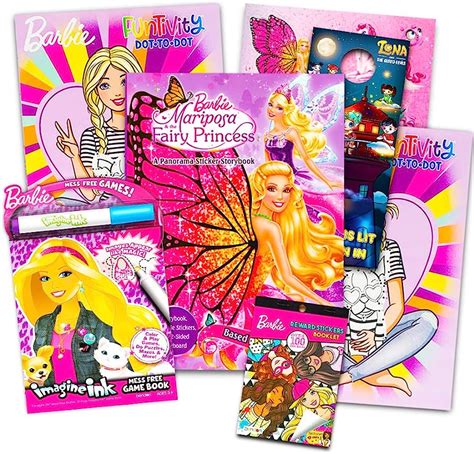 Barbie Juego De Libros Para Colorear Y Actividades Libros Con M S De