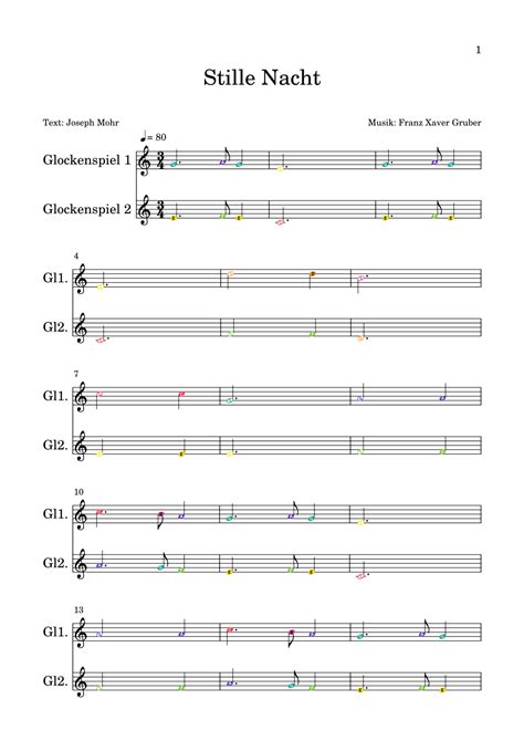 Stille Nacht Silent Night Sheet Music Traditional Piano Chords Lyrics