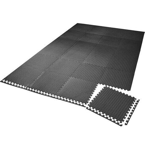 Promo Ensemble de 24 dalles carrées eva tapis de sol sport chez