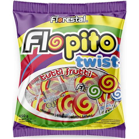 Pirulito Flopito Cora O Vermelho Morango Florestal G J A Doces