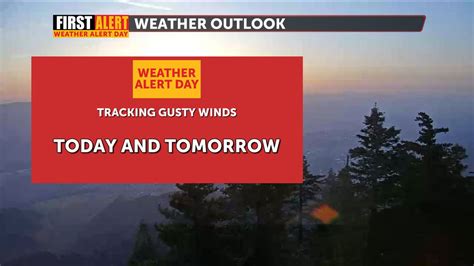 First Alert Weather Alert Issued For Gusty West Winds Tuesday Wednesday Kesq