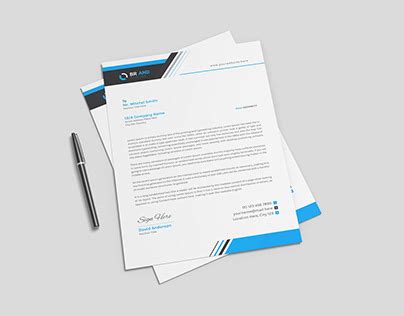 Letterhead A4 Template Projects Photos Videos Logos Illustrations