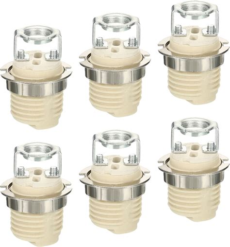 PATIKIL G9 Light Base Socket Kit 6 Pack Ceramic Lamp Holder Base With