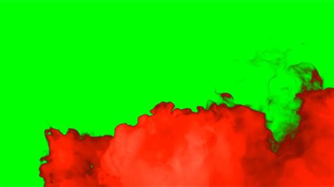 Red Smoke Animation Green Screen Youtube