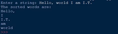 Python Program To Sort Words In Alphabetic Order Programming Code