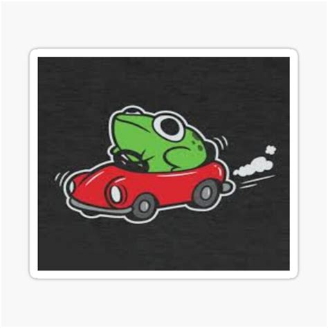 Frog Car Sticker For Sale By Lilyanna Redbubble