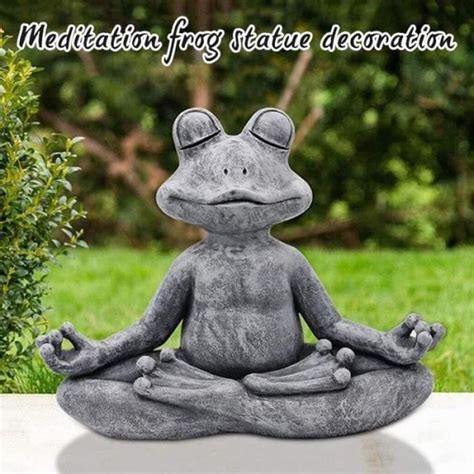 Yoga M Ditation Grenouille Statue Jardin Statue Maison Yoga Grenouille