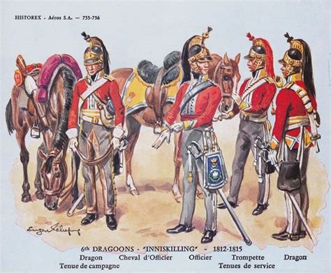 The Inniskilling Dragoons At Waterloo Part Of The Union Brigade Made