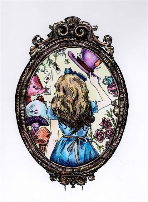 Through The Looking Glass Colored By Sweetsarcasm Alice In Wonderland