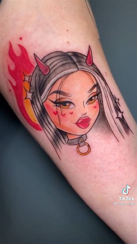 La Diabla Tatuajes Creativos Tatuaje De Barbie Ideas De Tatuaje Peque O