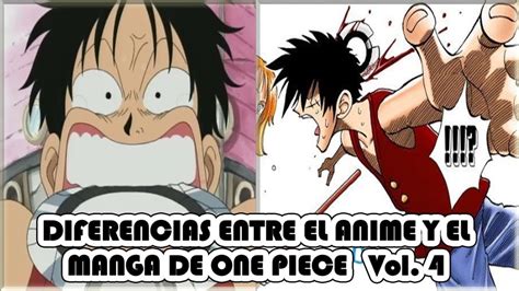 DIFERENCIAS ENTRE EL ANIME Y EL MANGA DE ONE PIECE Vol 4 YouTube