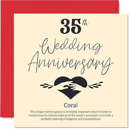 Husband Th Coral Wedding Anniversary Handmade Card Love Lines By