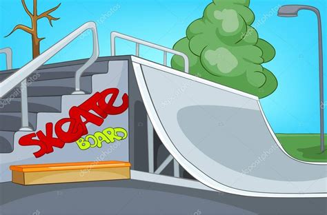 Cartoon background of skatepark. Stock Photo by ©VisualGeneration 129371832