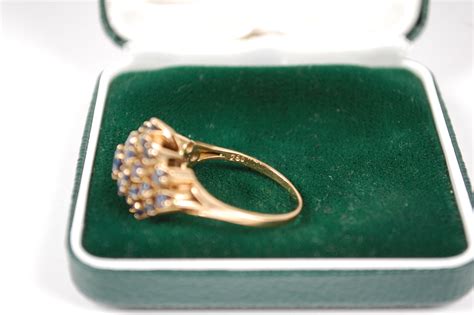 Ring Gold Mit Saphir Steinen G Ringgr E Ma Shops