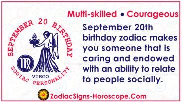 September 20 Zodiac (Virgo) Horoscope Birthday Personality and Lucky Things