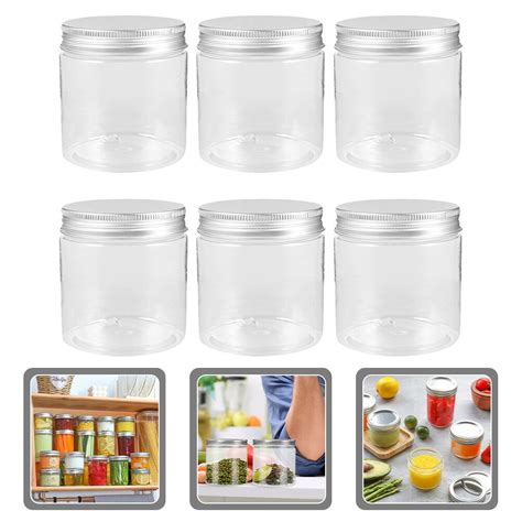 6Pack Mini Canning Jars 8oz With Lids, Small Glass Jars Ideal for Food Storage, Jam, Spice ...