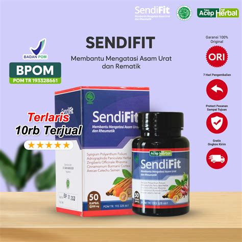 Jual Sendifit Obat Rematik Asam Urat Sendi Tulang Sakit Pinggang Dan