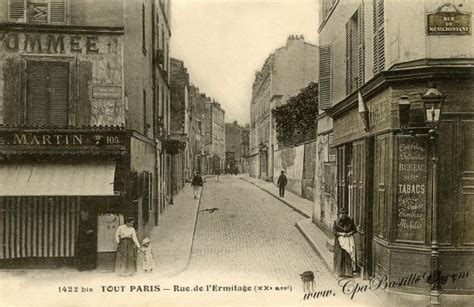 Carte Postale Tout Paris Rue de lErmitage Ménilmontant Cartes