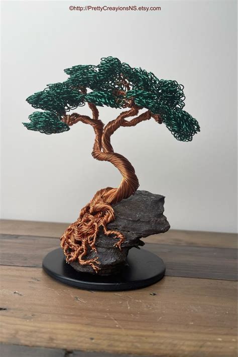 Wire Tree Sculpture Wire Bonsai Tree Handmade Wire Tree Copper