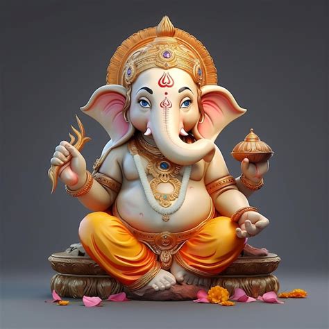 Premium Ai Image Lord Ganesh Cute