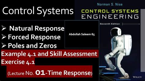 Forced And Natural Response Example 4 1 Control Systems Norman S