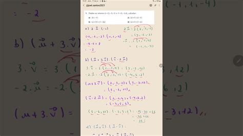 Dados Os Vetores U 2 3 1 E V 1 1 4 Calcular YouTube