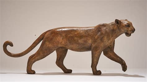 Bronze Leopard Sculpture Nick Mackman Animal Sculpture