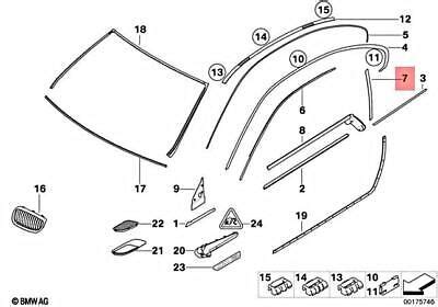 Genuine Bmw M E I I D I Xd Cover Column B Right