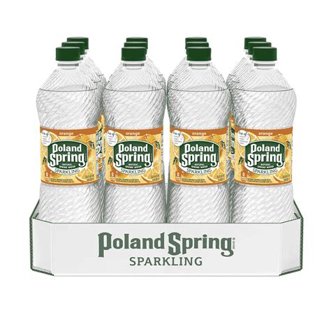 Poland Spring® Orange Sparkling Water 1 Liter 12 Pack Readyrefresh