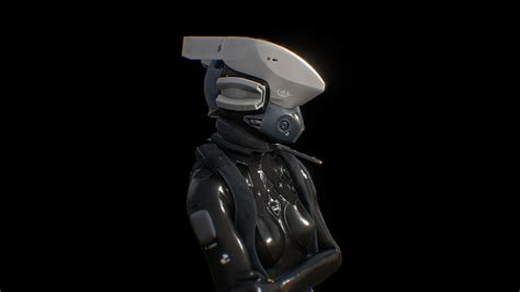 Sci Fi Pilot Suit With Head Fully Rigged Buy Royalty Free 3D