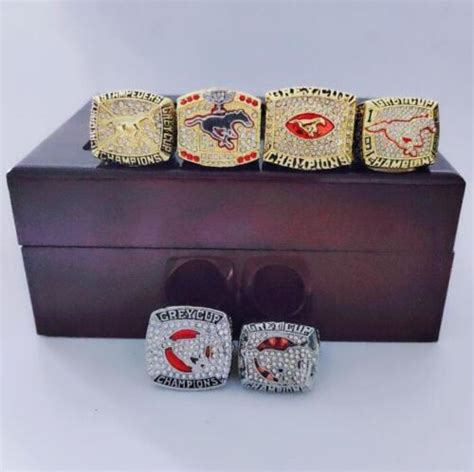 6 Calgary Stampeders Grey Cup championship rings collection - MVP Ring