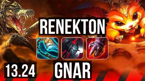 Renekton Vs Gnar Top 10 2 9 1000 Games 1 3m Mastery Kr Diamond