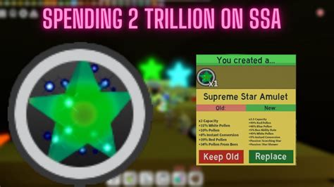 Spending 2 Trillion Honey On Supreme Star Amulet Bee Swarm Simulator Youtube