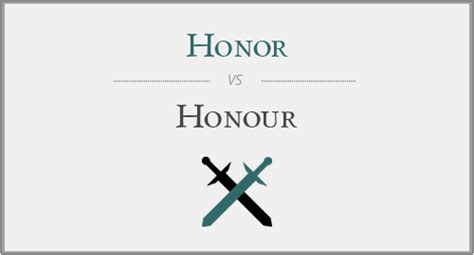 Honor Vs Honour