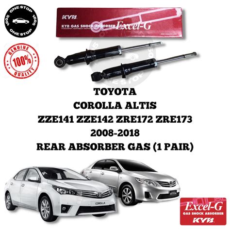 TOYOTA ALTIS ZZE141 ZZE142 ZRE172 ZRE173 2008 2018 BELAKANG REAR KYB