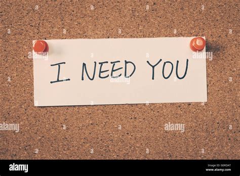 I need you Stock Photo - Alamy