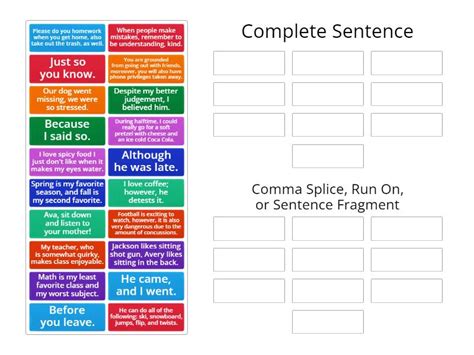 Detecting Complete Sentences Sortowanie według grup