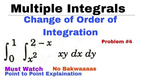 14 Change Of Order Of Integration Concept Problem 4 MULTIPLE