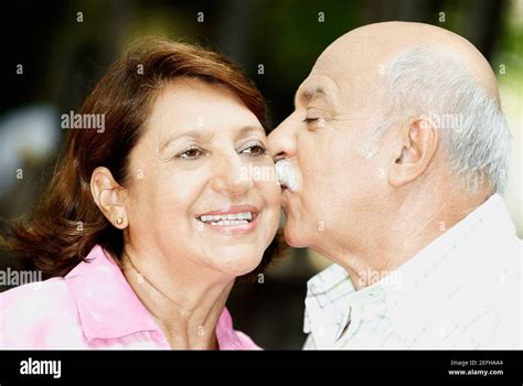 Close Up Mature Woman Kissing On Hi Res Stock Photography And Images